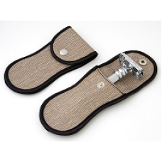 Travelcase voor scheermes blank